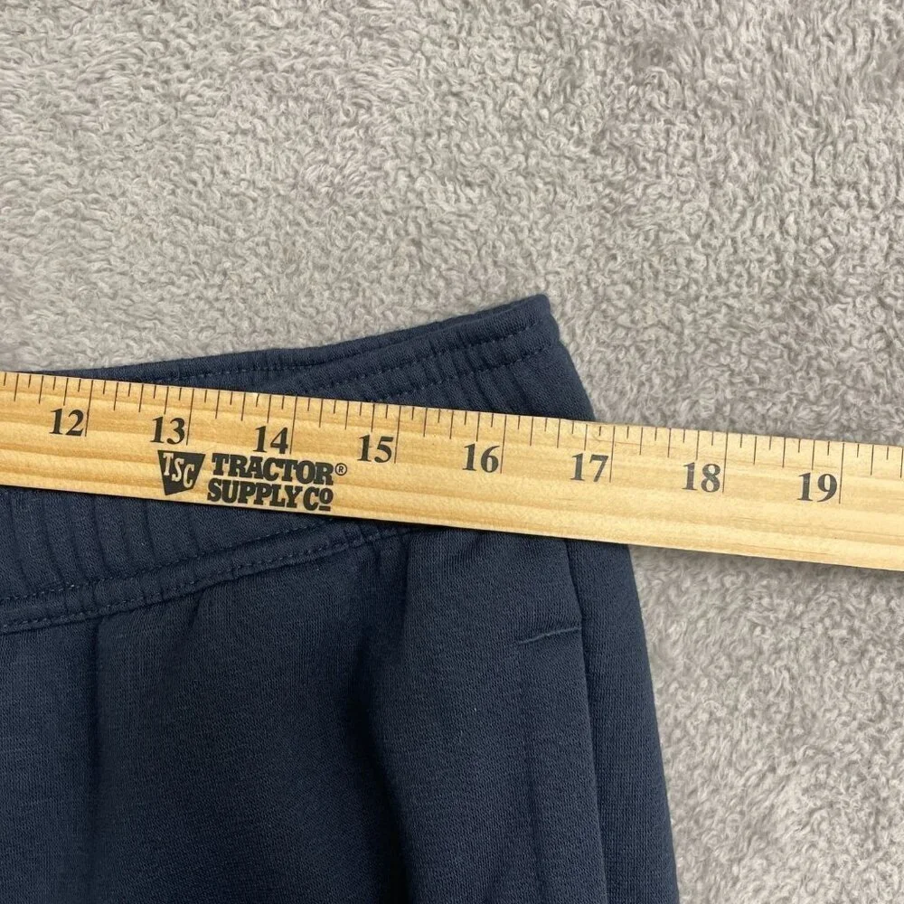 NEW Adidas Men's L Navy Tapered Sweatpants FL Taper Pant Style Elastic Waistband